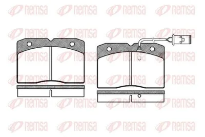 Produktbild von REMSA Bremsbeläge Satz Vorne Bremsklötze für IVECO DAILY II Pritsche/Fahrgestell 0211.22