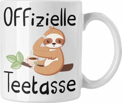 Produktbild von Trendation - Offizielle Teetasse Geschenk Teetrinker Geschenkidee Tee-Tasse (Weiß)