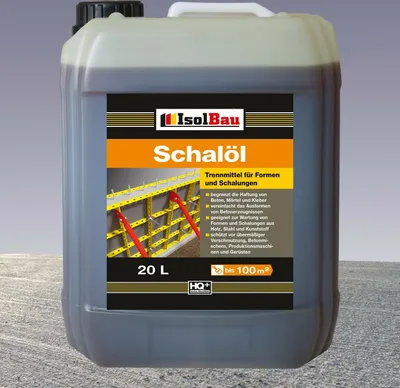 Produktbild von Isolbau Schalöl Professional - 20 Liter Trennmittel für Formen & Schalungen - Beton-Trennmittel, begrenzt die Haftung von Beton, Mörtel & Kleber