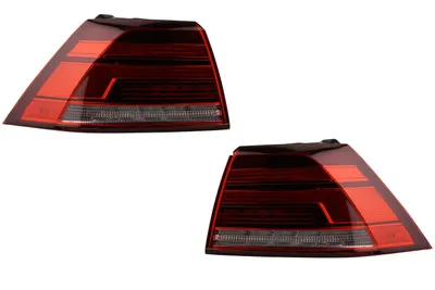 Immagine prodotto di Set di luci posteriori LED per esterno, lato sinistro e destro, compatibili con VW Golf VII 5G1 BA5 dal 2017, colore rosso, codici: 9545883, 5G0945096Q, 9545873, 5G0945095Q. Johns