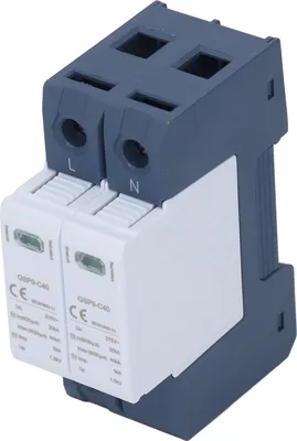 Zdjęcie produktu dla Urządzenie przeciwprzepięciowe 40 kA 2P 275 V AC PC Ogranicznik przepięć