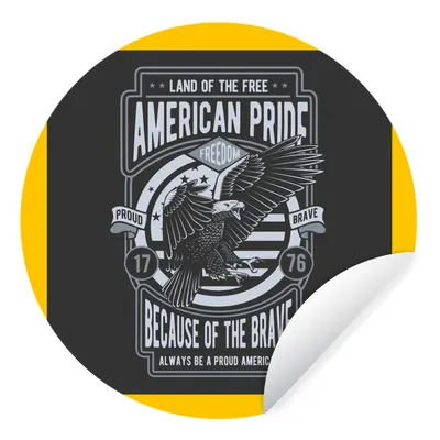 Obrázok produktu pre MuchoWow® Nálepka na tapetu - Amerika - Vták - Vintage - 50cm