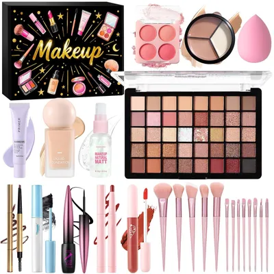 Obrázok produktu pre Kompletná sada make-upu pre ženy, vrátane primeru a očných tieňov