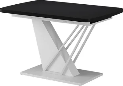 Produktbild von Esstisch Vicco Fenaro Schwarz/Weiß 120 x 80 cm ausziehbar, Model 58020