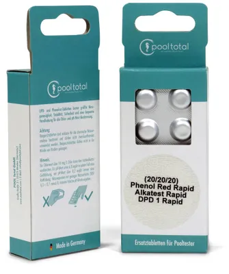 Produktbild von SET> Refill-Pack für Tester Chlor, pH + Alkalinität (3x 40 Tabl.)