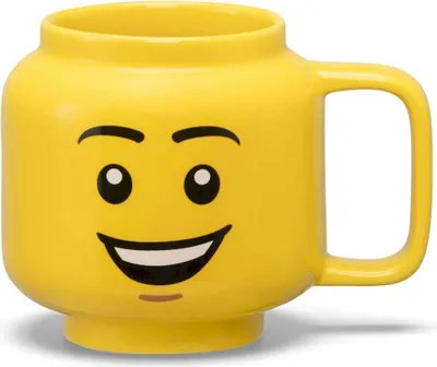 Image de LEGO Tasse à café HAPPY BOY 255 ml jaune dans sa boîte en céramique