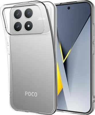 Image de Cazy Coque compatible avec Xiaomi Poco F8 Pro Coque en Silicone – Coque Flexible – Transparent
