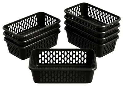 Productafbeelding van BERLONA Opbergmand Kaja, set van 8, 20 x 10 x 5 cm - Zwart