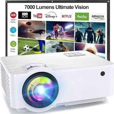 Obrázek produktu pro Projektor pro malou obrazovku – mini projektor – domácí kino – 1080p – HDMI – LED