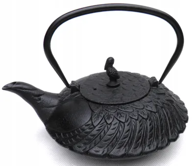 Produktbild von Gusseiserne Teekanne Teefilter 0,8 L Schwarz