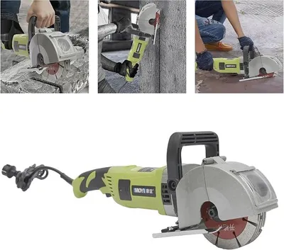 Zdjęcie produktu dla Freza do rowków o mocy 4000W, prędkość obrotowa na biegu jałowym 6500 obr./min, szerokość rowka 33 mm, maksymalna głębokość rowka 37 mm, 5 tarcz tnących o średnicy 121 mm