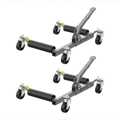 Produktbild von XPOtool Rangierheber 2er Set bis je 566 kg Wagenheber bis 30 cm Reifenbreite Rangierhilfe mit Rollen