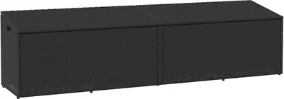 Produktbild von Garten-Auflagenbox Schwarz 220x50x58 cm Poly Rattan