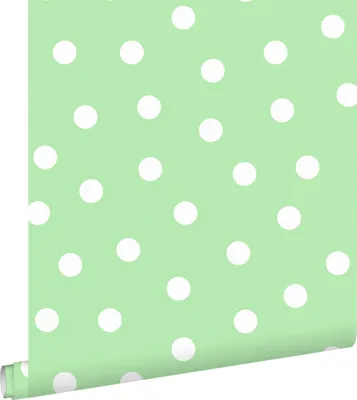 Zdjęcie produktu dla ESTAhome Tapeta kropki zielonym 50 x 900 cm