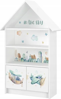 Image de Étagère pour enfants 72x30x125cm Étagère à livres Étagère de rangement Jouets