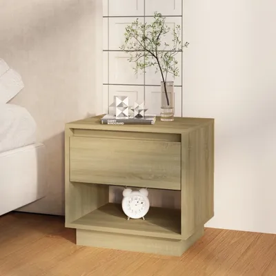 Produktbild von Nachttisch Sonoma-Eiche 45x34x44 cm Holzwerkstoff , Nachttische & -schränke Design 2024