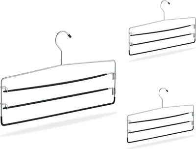 Produktbild von relaxdays Hosenbügel mehrfach 3er Set