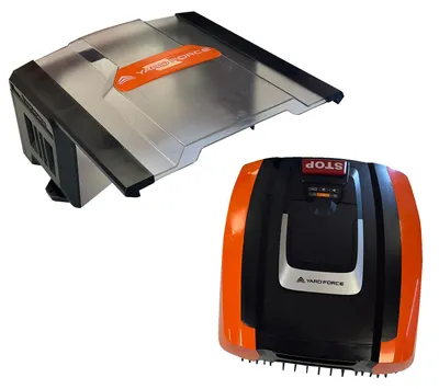 Produktbild von Yardforce Rasenmähroboter Easymow 260B & AR SH02-EU plus Mähroboter-Garage orange-schwarz One Size