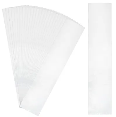 60 transparente Cellophanebeutel, 75 x 17 cm, 0,1 mm dick