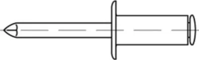Immagine prodotto di Rivetti ciechi aperti Reyher A2/A2 FLAKO A 5x8 884040000050008 (500 pezzi)