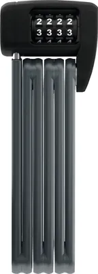 Produktbild von ABUS Faltschloss Bordo Lite 6055C SH - mit Halterung und Zahlencode - Extra-leichtes Zahlenschloss aus Spezialstahl - ABUS-Sicherheitslevel 7 - 85 cm - Schwarz