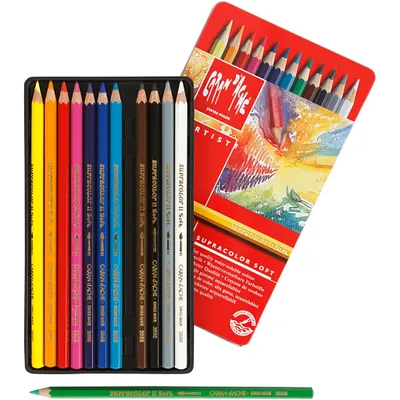 Produktbild von Caran d-Ache SUPRACOLOR Soft Aquarelle 12