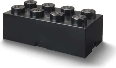 Zdjęcie produktu dla R.C. LEGO Storage Brick 8 czarny 40041733 - Pokój Kopenhaga 40041733 - (Zabawki / PLAYMOBIL / LEGO)