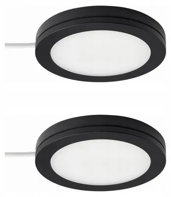 Image de IKEA MITTLED Lot de 2 Spots LED Noirs Dimmable
