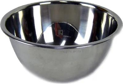 Produktbild von AcMax Edelstahl Schüssel D. 16cm Hochpoliert schwere Ausführung ,Rührschüssel, Küchenschüssel, Teigschüssel, Salatschüssel,