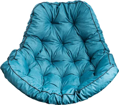 Produktbild von TexDeko® Ecolen Hängesessel Kissen Outdoor für Hängekorb mit UV-Schutz & Anti-Rutsch Boden (Türkis)