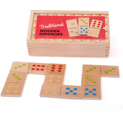Produktbild von Bigjigs Toys Hölzerne Dominosteine klassisch
