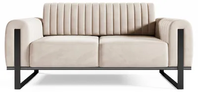 Obrázok produktu pre Selsey Parissa – Sedacia súprava, zamat, svetlobéžová, čierne nožičky, 164 cm