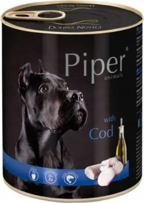 Produktbild von Piper Animals - Nassfutter für Hunde - mit Kabeljau 800g (24-er pack)