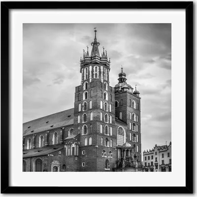 Produktbild von Bild - 50 cm x 50 cm - MDF - Rahmen, Wandkunst - Krakau Polen