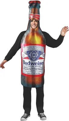 Image de Costume de carnaval « bouteille de bière Budweiser »