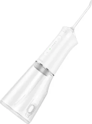 Immagine prodotto di Irrigatore orale elettrico con serbatoio d'acqua da 390 ml, resistente all'acqua IPX7 2000 mAh Bianco