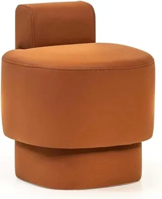 Immagine prodotto di Sgabello Sgabello imbottito Sgabello arancione Poggiapiedi Mobili moderni a sedere