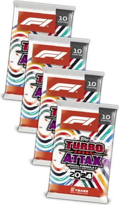 Produktbild von Topps Turbo Attax Karten Formula 1 - 2024 - 4 Booster Sammelkarten