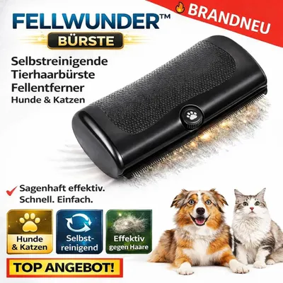 Produktbild von Fellwunder™ Bürste Tierhaarbürste Hunde Katzen Fellentferner Selbstreinigende