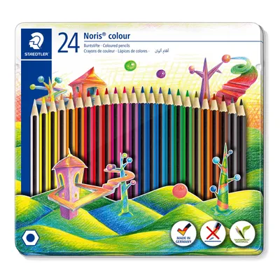 Produktbild von Staedtler - Staedler kleurpotloden Noris Colour, metalen doos 24 stuks