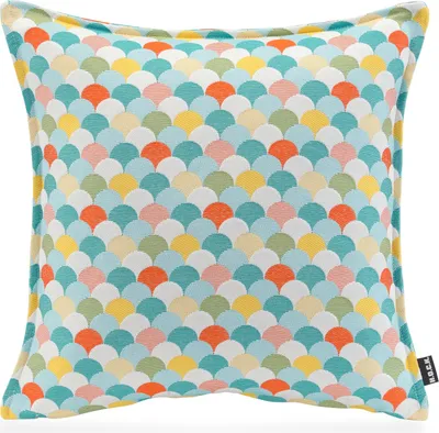 Produktbild von H.O.C.K. Suzette Kissen mit Biese 45x45cm bunt mehrfarbig