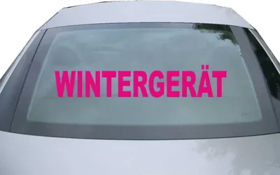 Produktbild von Indigos UG - Aufkleber Heckscheibe & Motorklappe DE2284 - pink - 600x114 mm - Wintergerät - Auto Scheiben Fenster Heckklappe Tuning Racing JDM - Die cut