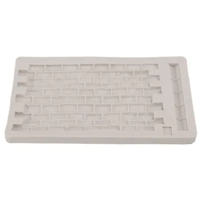 Produktbild von Candy Silikonform, weiche Stein-Wand-Modellierung, Fondant-Texturmatt, für DIY-Prägung, Backen, Harz, Grau
