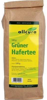 Produktbild von allcura Grüner Hafertee, 100 g Tee