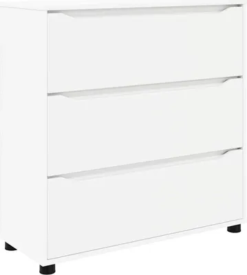 Image de Armoire de rangement Blanc 80 x 31 x 81 cm Bois d'ingénierie