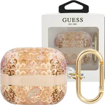 Zdjęcie produktu dla Guess Gua3Hhfld Airpods 3 Cover Złoty/Gold Paisley Strap Collection