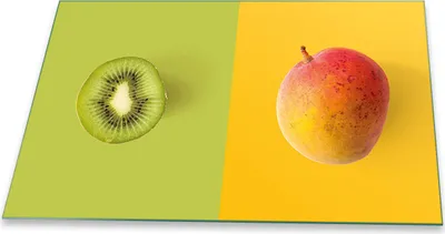 Produktbild von Herdabdeckplatte Glaskeramikkochfeld-Abdeckung Spritzschutz Glas Universal 80x52 Obst Bunt