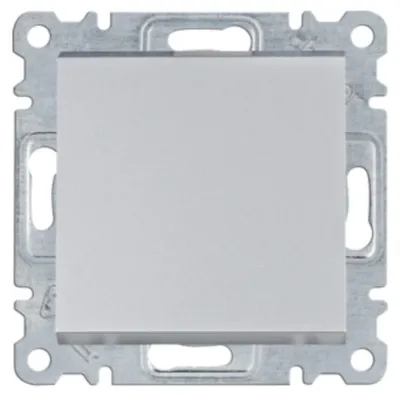Image de HAGER lumina Interrupteur unipolaire argenté WL0012