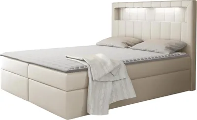 Produktbild von MIRJAN24 Boxspringbett Aspen, Ehebett mit zwei Bettkästen für die Bettwäsche, Doppelbett (Farbe: Soft 033, Größe: 180 x 200 cm)