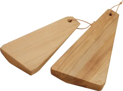 Obrázek produktu pro Dřevěná krájecí prkénka s řemínkem buk nepravidelná 28x14 a 35x16